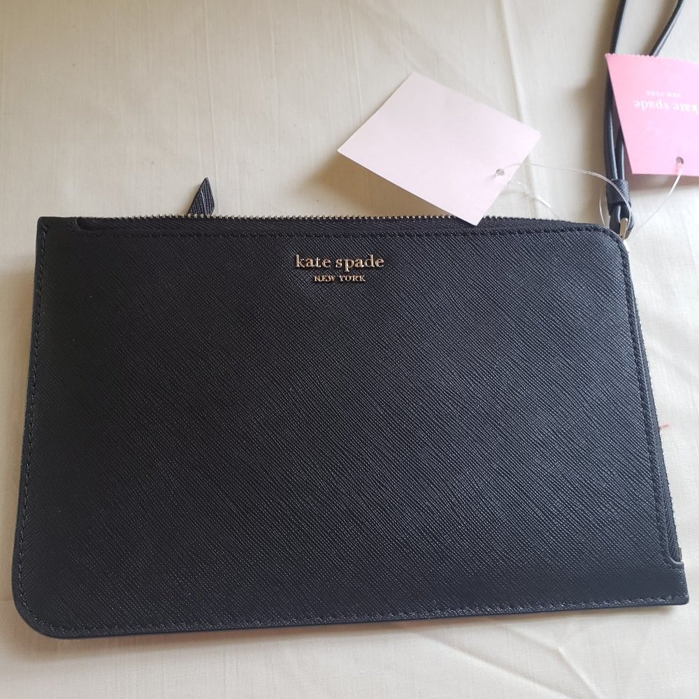 Kate Spade Cameron medium I-zip wristlet black